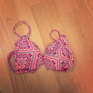 Pink bikini top